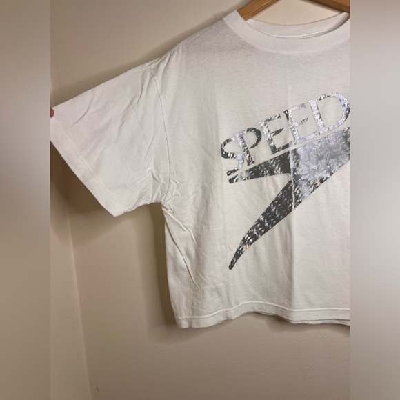 Vintage Speedo crop top short sleeve size medium - Picture 2 of 8